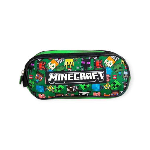 Picture of MINECRAFT CHARACTERS 2 COMPARTMENT PENCIL CASE
